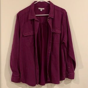 Maroon Flannel/Button Up